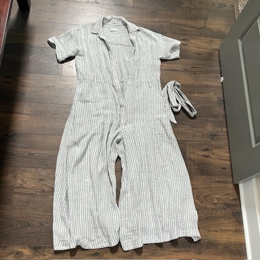 ESBY Savannah Striped Gray Jumpsuit